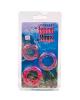 Silicone island rings - pink