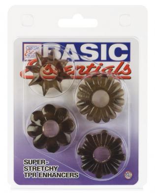 Basic essentials set of 4 rings – smoke