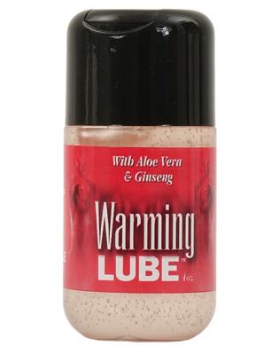 Warming lube 4 oz. w/aloe and ginseng