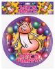 Let's party! 8 happy penis party plates - large 9in