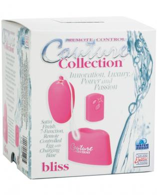 Couture bliss rechargeable remote control egg – pink