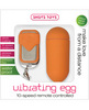 Shots 10 speed remote vibrating egg - orange