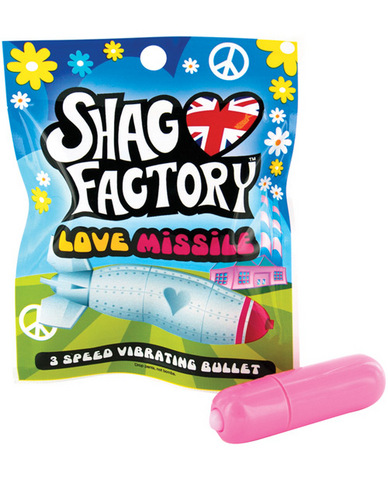 Shag factory love missile 3 speed vibrating bullet - pink