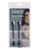 Black beaded tweezer nipple clamps