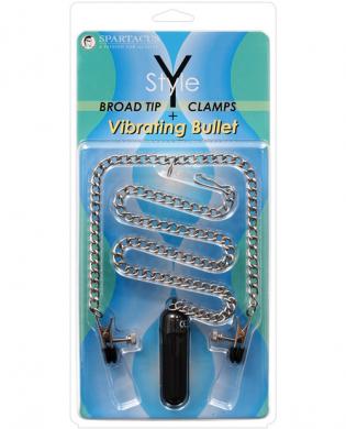 Y-style broad tip clamps w/vibrating bullet