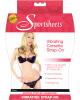Vibrating corsette harness black w/bullet and rings