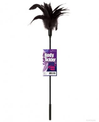 Body tickler stardust feather – black