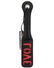 12in leather love impression paddle