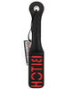12in Leather Bitch Impression Paddle