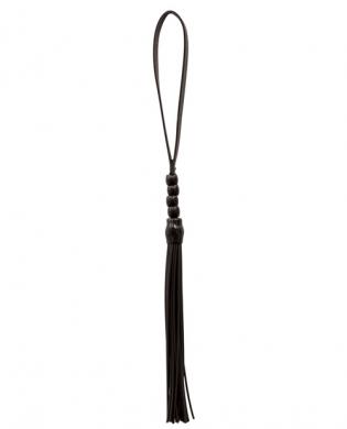 Noir cruelty free beaded flogger