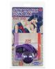 Japanese silk love rope ball gag - purple