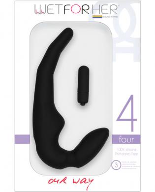 Wetforher four lesbian sex toy – black