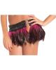 Feather mini skirt pink m/l