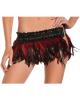 Feather mini skirt red s/m