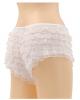 Be wicked ruffle hot pants white x large