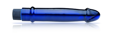 Cobalt Blue Smooth Glass Screw in Vibe