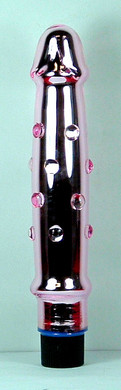 Giggles Glass - Vibrating Glass, Pink Nubby
