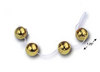 4 Gold Anal Vibro Balls On A String