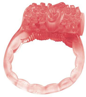 Silicone Ring With Vibrating Stimulator - Nubby