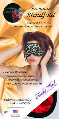 Satin Blindfold Black/Red