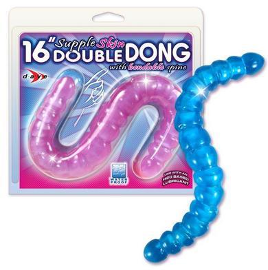 16in Double Dong W/ Bendable Spine Blue