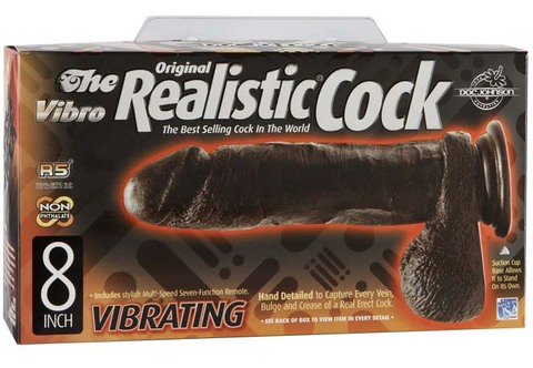 Black Vibro Realistic - 8 inch