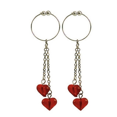 Asian Hearts Rings Nipple Rings