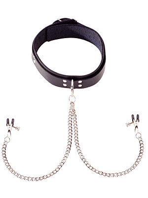 Collar W/ Attached Nipple Clamps