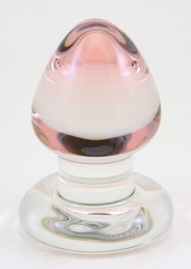 Pink GumDrop Glass Plug by RubyGlass21