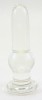 Clear ButtBam Glass Dildo by RubyGlass21