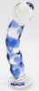 Blue Frosty Glass Dildo by RubyGlass21
