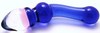 Blue Cosmic Drop Glass Dildo by RubyGlass21