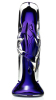 Simply Blown Shiver Hand Blown Glass Dildo, Large, Amethyst