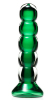 Simply Blown Shudder Hand Blown Glass Dildo, Medium, Emerald