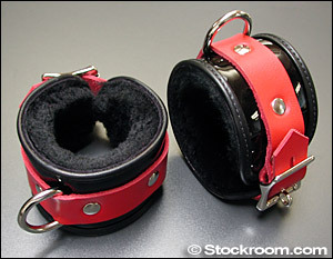 Firecracker Patent Leather Ankle Restraints