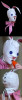 Bunny Hood White SmallMedium