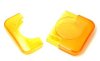 Condom Compact- Transparent Orange