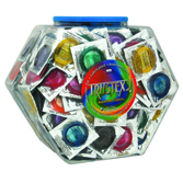 100 pcs Assorted Colors condoms case of 1 bowl