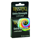 3-Packs Extra Strength Condoms case of dozen packs
