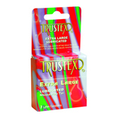 3-Packs Extra Large Condoms case of Dozen packs