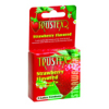 3-Packs Strawberry Flavored Condoms case of dozen packs