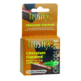 3-Packs Chcolate Flavored Condoms case of dozen packs