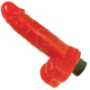 5 Vibrating Jelly Cock w/ Balls Case of 12
