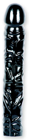 Classic Rubber dildo black 10 inch