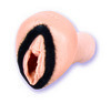 Sandy Pocket Pal w/hair: Beige rubber realistic vagina with hair. - $9.43