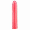 Ribbed Dong 7 Inch Rose