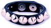 3 snap Conical Studded cock strap