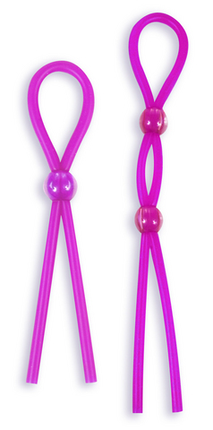 Silicone Cock Ties Cockring - Purple