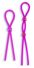Silicone Cock Ties Cockring - Purple