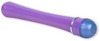 Jenna's Curves Vibrator - Lavender: Slim, uniquely contoured plastic vibe with easy controls on bottom. - $14.40